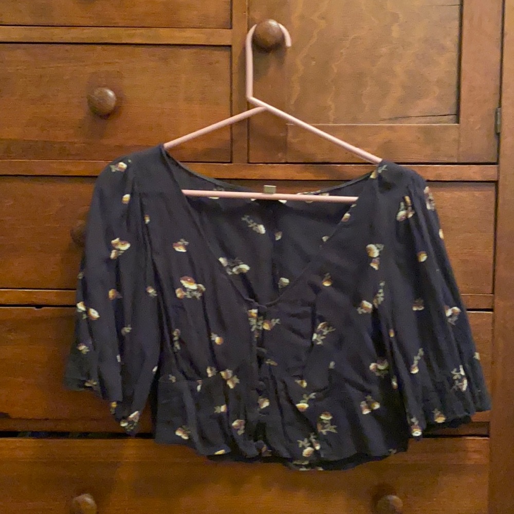 🌾 Amuse Society Granita Fitted Crop Top